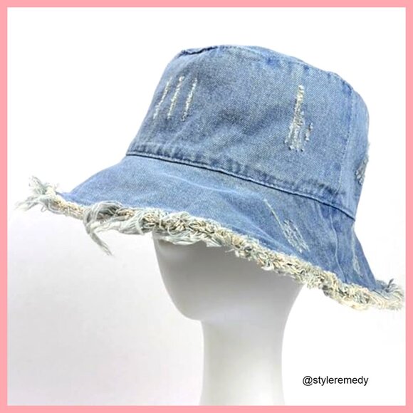 Washed Cotton Bucket Hat Packable Sun Protection Unisex main image 5